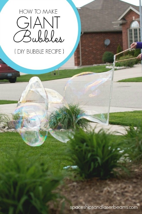 DIY Giant Bubbles- Here are 10 inexpensive summer outdoor activities that will keep the kids or grandkids occupied all summer long! Definitely give these a try this summer! | #kidsActivities #frugalLiving #summerActivities #summerKidsActivities #ACultivatedNest