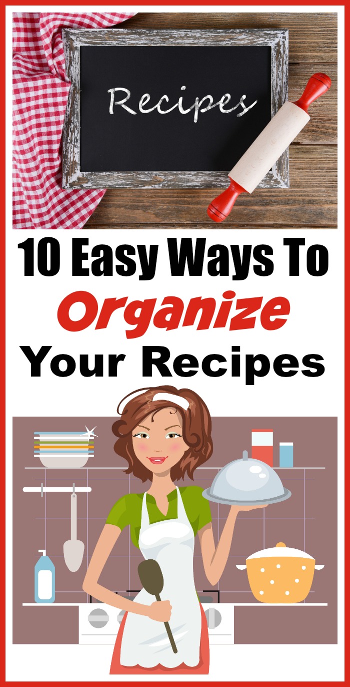 Organize Your Home: 10 Easy Ways to Organize Your Recipes- What better way to start the new year than with an organized home? Check out these 20 articles to help organize your home for the new year! | organizing tips, organize your home in a weekend, organize, #organizing #homeOrganization #ACultivatedNest