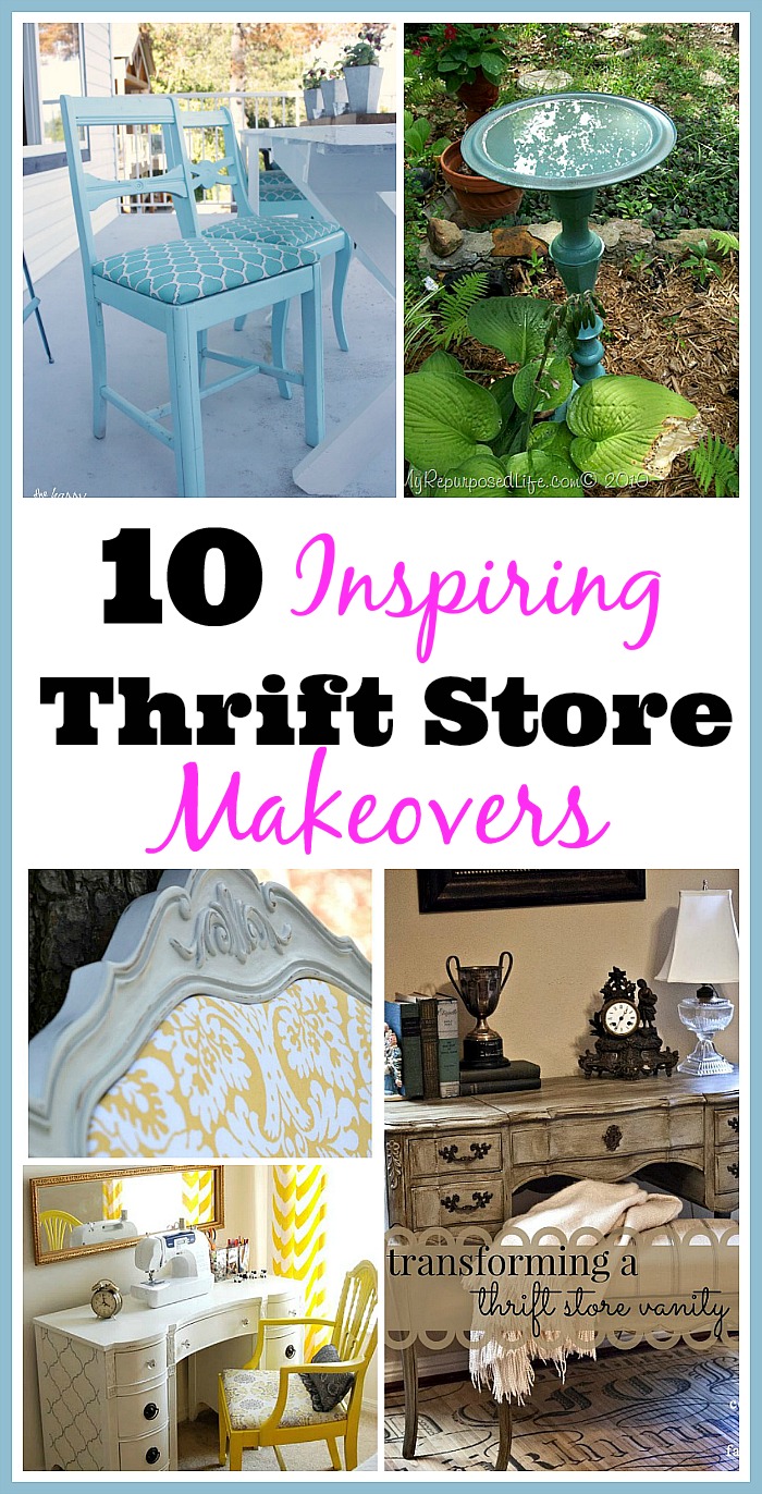 Inspiring Thrift Store Makeovers Thrift Store Crafts Thrift Store