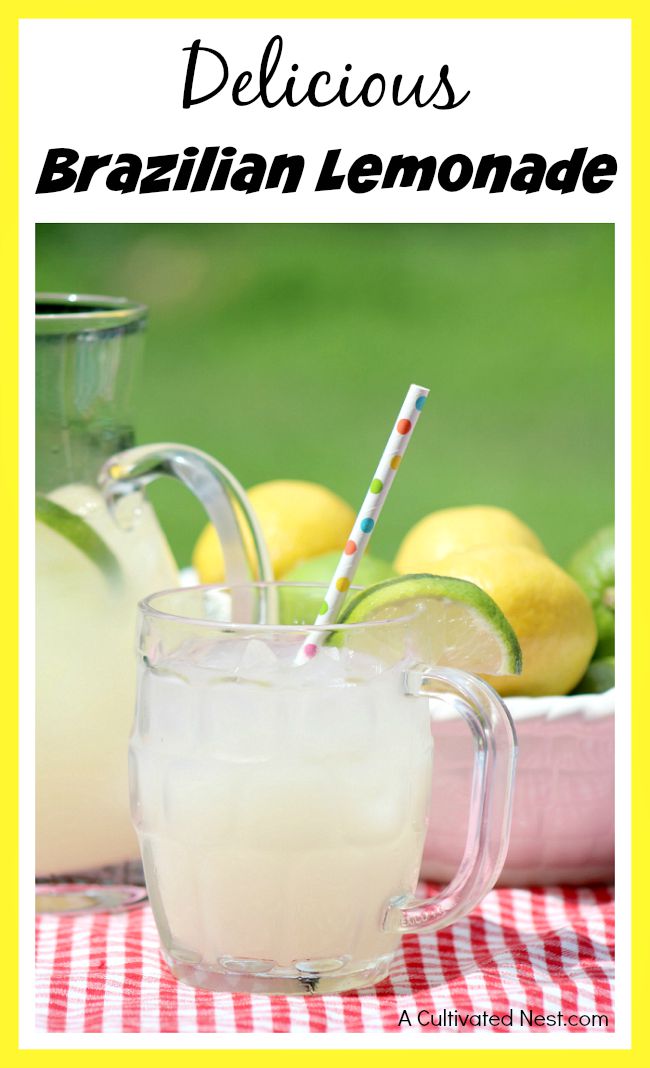 Delicious Brazilian lemonade recipe AKA Swiss lemonade