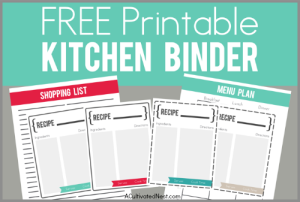 Free Printable Kitchen Binder