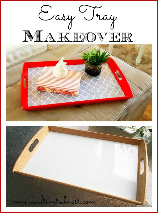 Easy DIY Mod Podge Tray Makeover