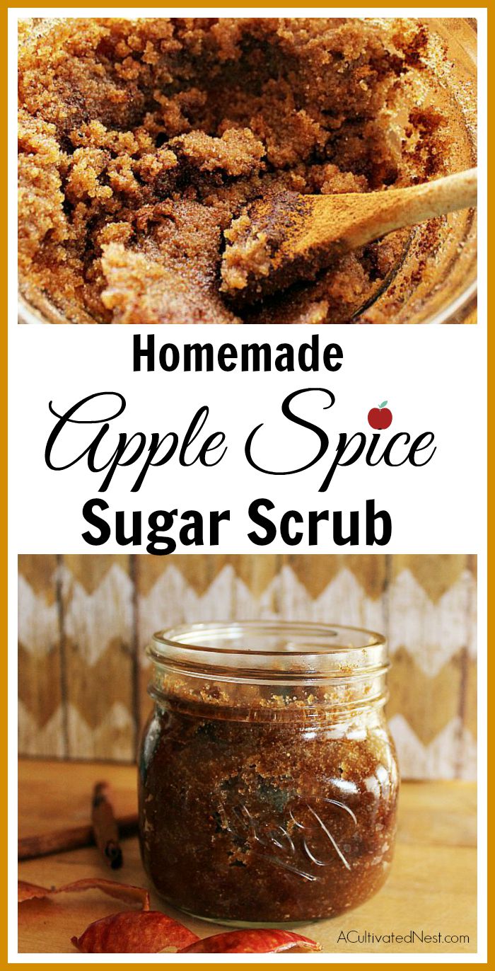 Homemade Apple Spice Body Scrub