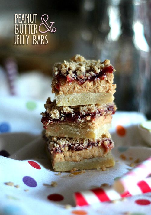 10 delicious twists on peanut butter and jelly- bars