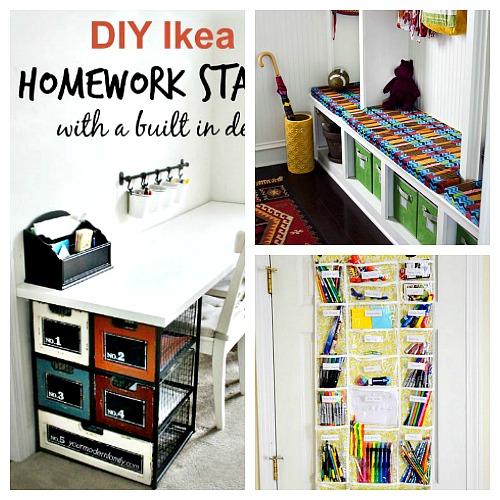 14 Useful Back to School Organization Ideas- Check out these 14 useful back to school organization ideas and help your kids and you keep everything in order during the school year! | get organized for back-to-school, homeschool room organization, organize, homeschooling, #backToSchool #organization #organizing #organizingTips #ACultivatedNest