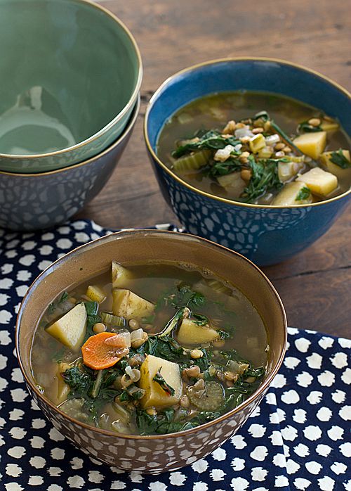 15 cozy and comforting slow cooker soups for fall- Chard, Lentil, and Potato Soup