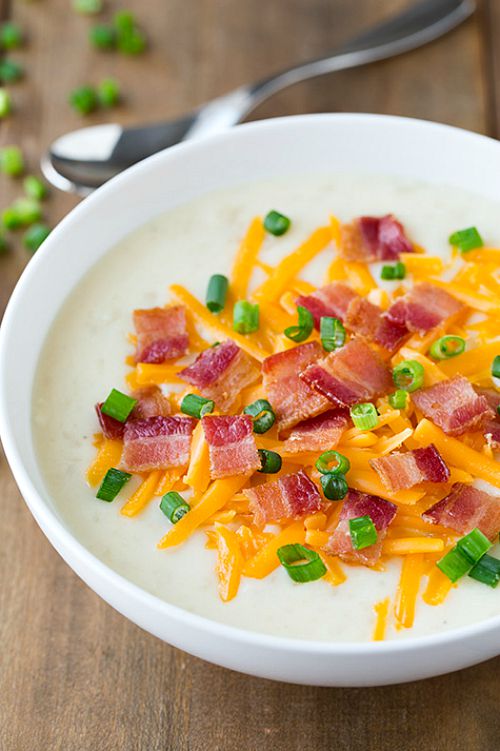 15 cozy and comforting slow cooker soups for fall- Loaded Potato Soup