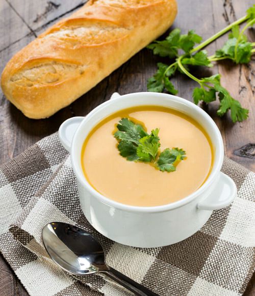15 cozy and comforting slow cooker soups for fall- Thai Curried Butternut Squash Soup