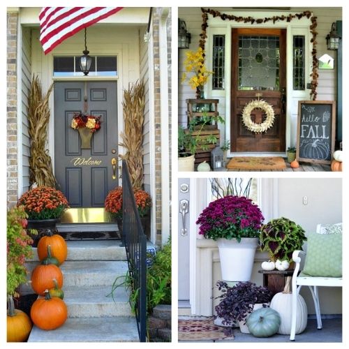 15 Fabulous Fall Front Porch Ideas- Unsure how to decorate your front porch for autumn? Take a look at these 15 fabulous fall front porch ideas and be inspired! | #fall #porchDecor #decorating #fallDecor #ACultivatedNest