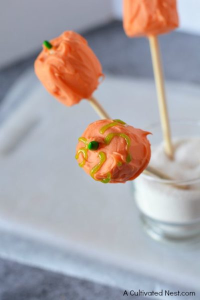 Pumpkin Marshmallow Bites