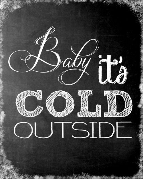 Baby It's Cold Outside Free Printable Christmas Art