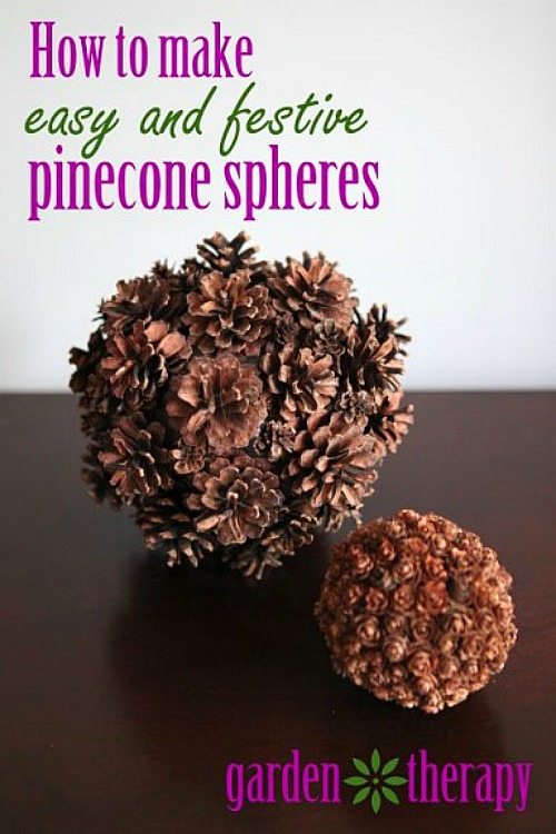 DIY Pinecone Spheres