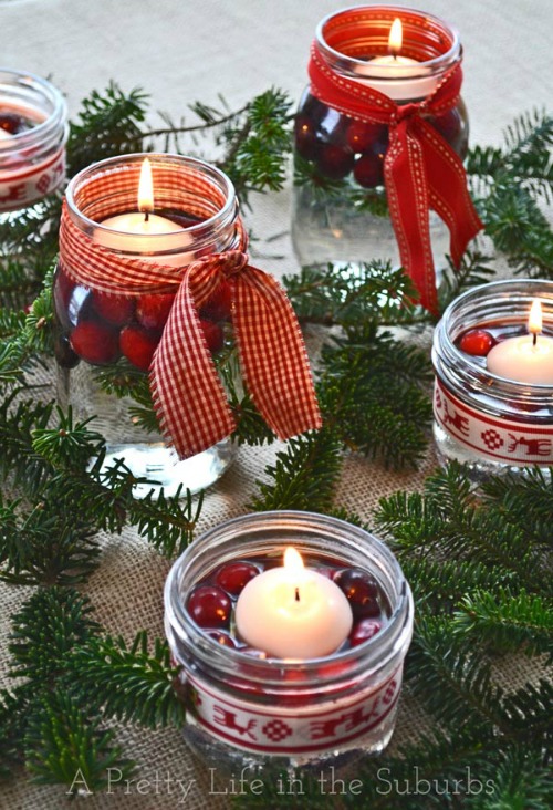 20 Festive Christmas Mason Jar Crafts- If you want a fun and frugal way to decorate your home for Christmas, then you need to make one of these 10 festive Christmas Mason jar crafts! | DIY holiday décor project, décor to make with Mason jars, DIY Christmas decorations, #crafts #ChristmasDIY #ChristmasCrafts #ChristmasDecor #ACultivatedNest
