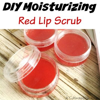 DIY Moisturizing Red Lip Scrub