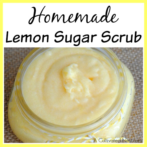 Homemade Lemon Sugar Scrub