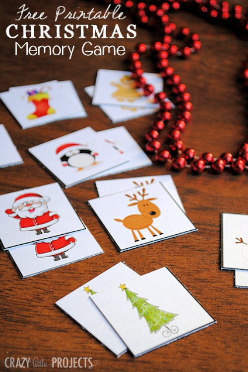 Christmas Memory Game Printable