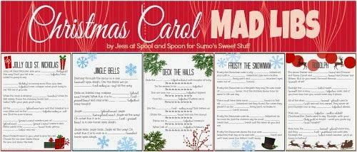 Christmas Carol Mad Libs Printables