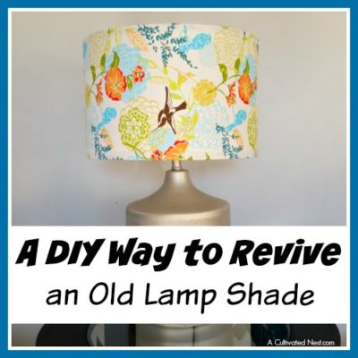 An Easy DIY Way to Revive an Old Lamp Shade