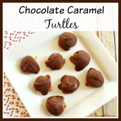 Homemade Chocolate Caramel Turtles