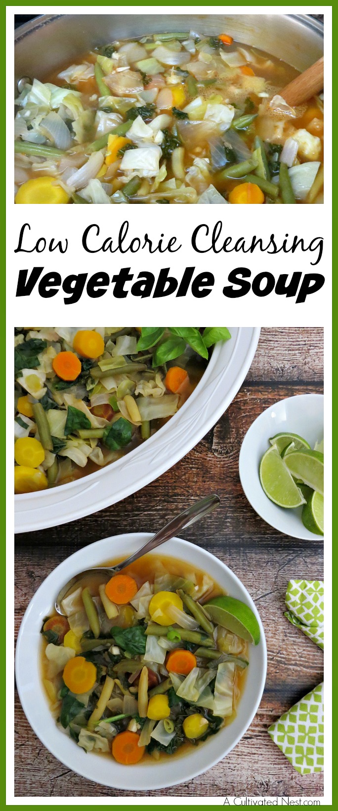 Low calorie cleansing vegetable soup