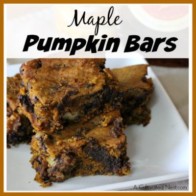 Maple Pumpkin Bars