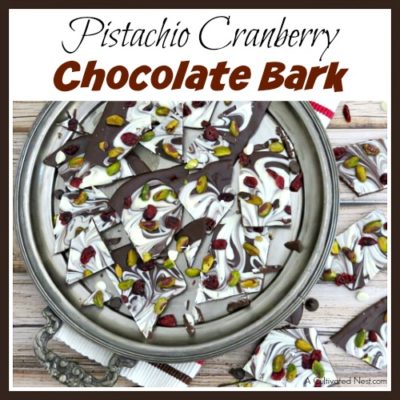 Pistachio Cranberry Chocolate Bark