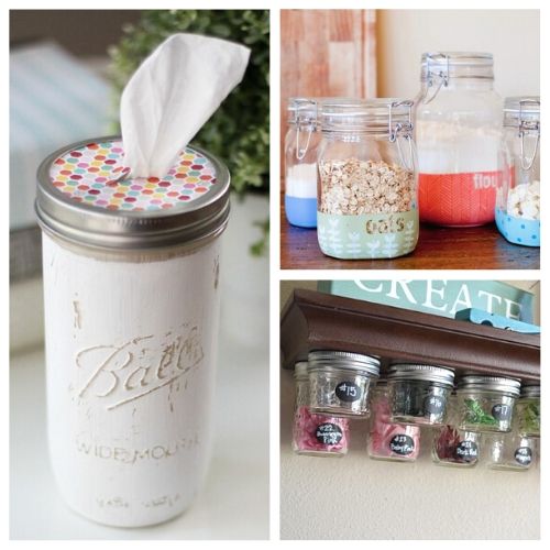 Mason Jar Organization in the Kitchen