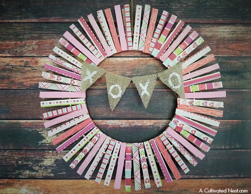 How to make Burlap Clothespins