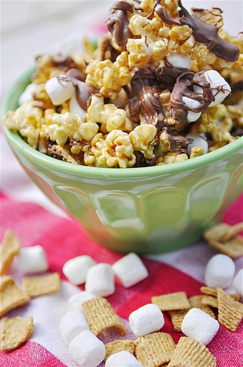 S'More Caramel Popcorn