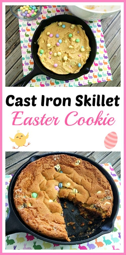 Cast Iron Skillet Easter Cookie