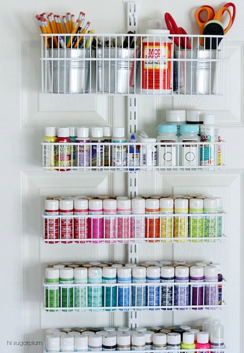 Craft Room Door Organizer