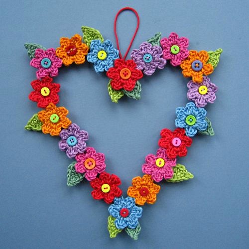 Hanging Flower Heart