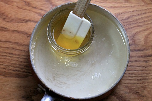 Homemade herbal burn salve