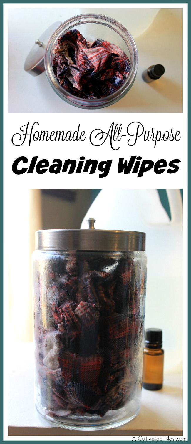 Homemade All-Purpose Cleaning Wipes