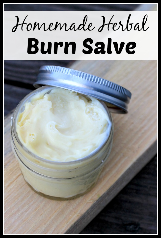 If you have a minor burn that needs some healing, don't put weird chemicals on it! Instead, make this all-natural herbal burn salve!