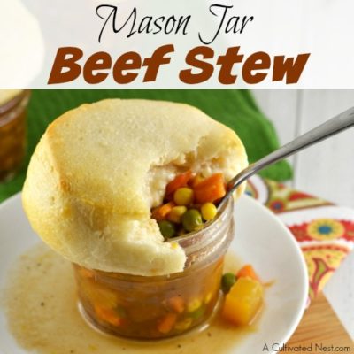 Mason Jar Beef Stew