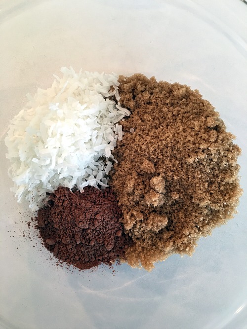 Chocolate coconut sugar scrub