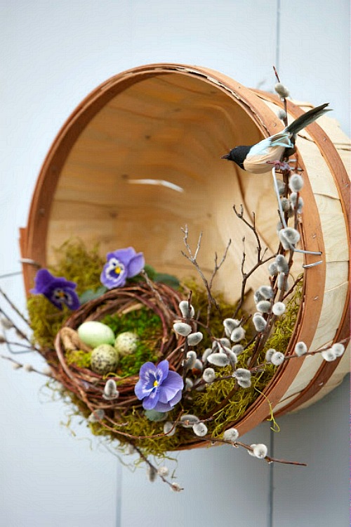 Spring Basket Wreath