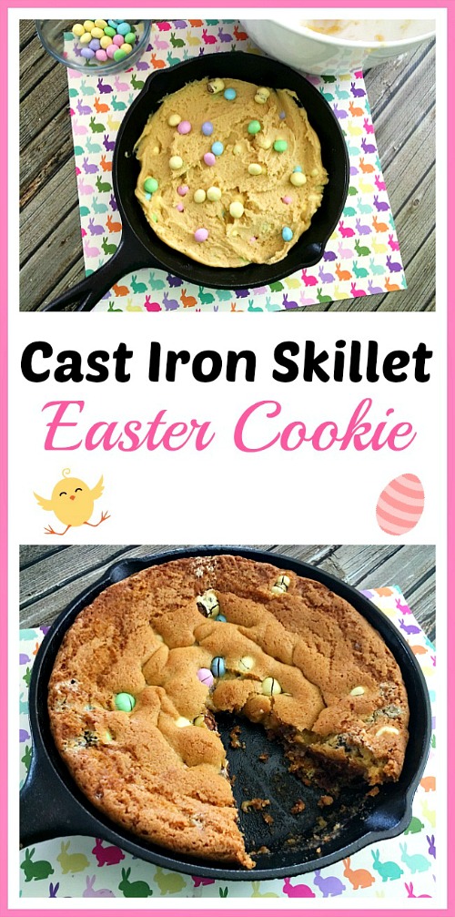 Cast Iron Skillet Easter Cookie