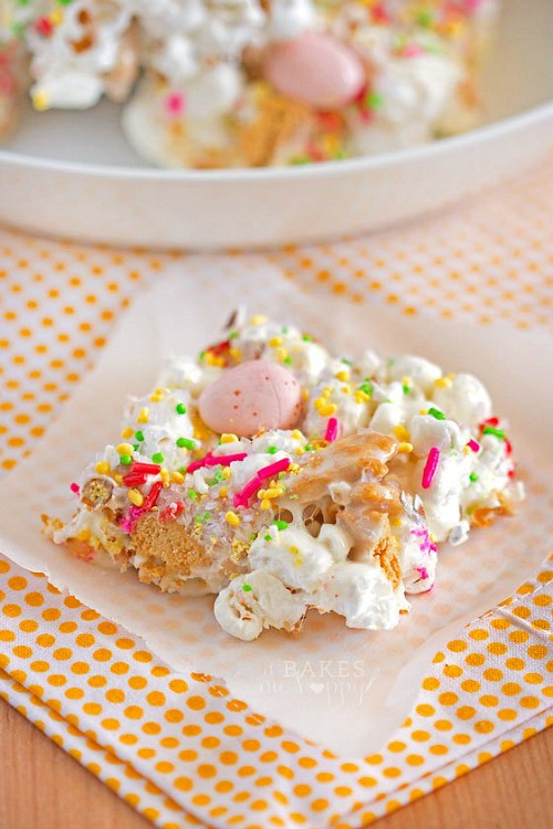 Easter Popcorn Bars