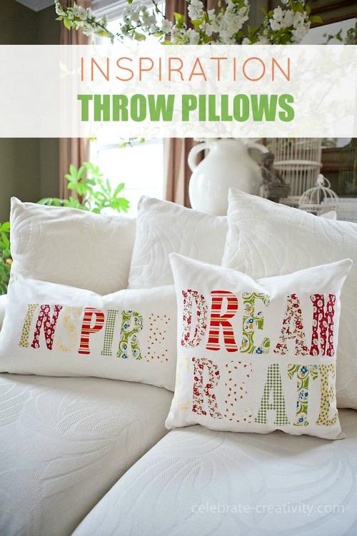 DIY Inspiration Throw Pillows