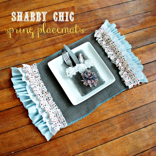Shabby Chic Spring Placemats