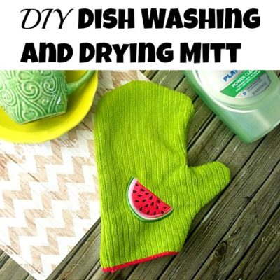 DIY Dish Washing and Drying Mitt