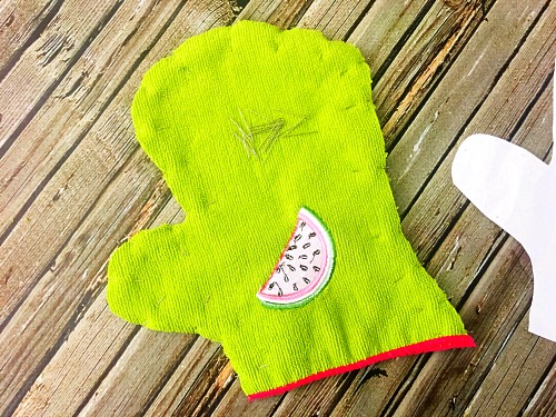 DIY Dish Washing and Drying Mitt