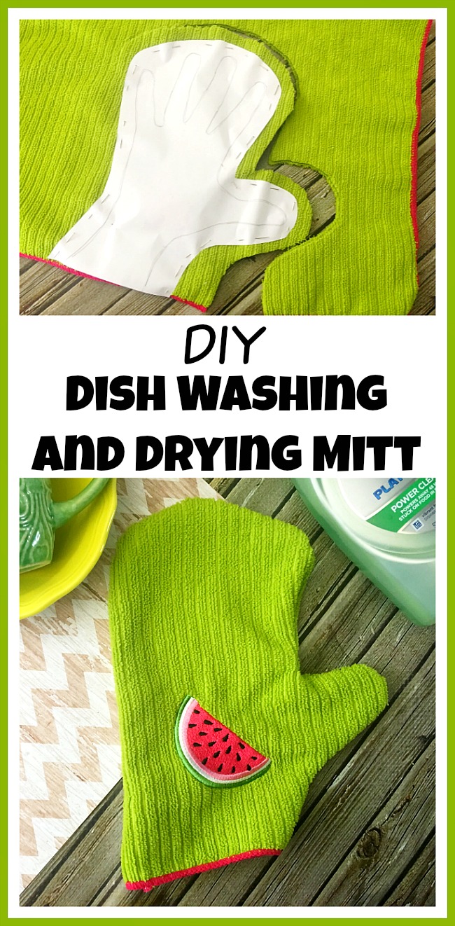 DIY Dish Washing and Drying Mitt