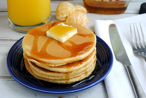 Easy homemade freezer pancakes