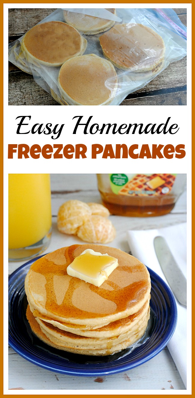 If you're often in a rush in the morning, you don't have to default to cereal or commercial frozen foods. Instead, make your own homemade freezer pancakes!