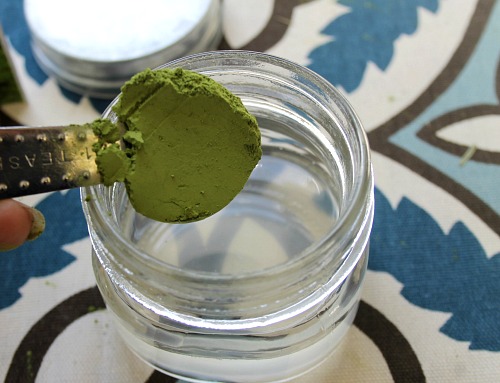 DIY Matcha tea face mask