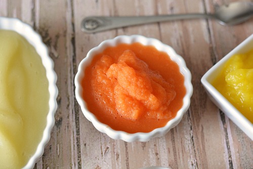 Save money by making your own baby food- carrots