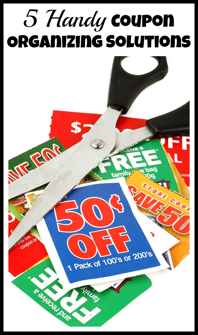 Are your coupons always mixed together? If you want your shopping trips to be as fast as possible, you should use one of these coupon organizing solutions!